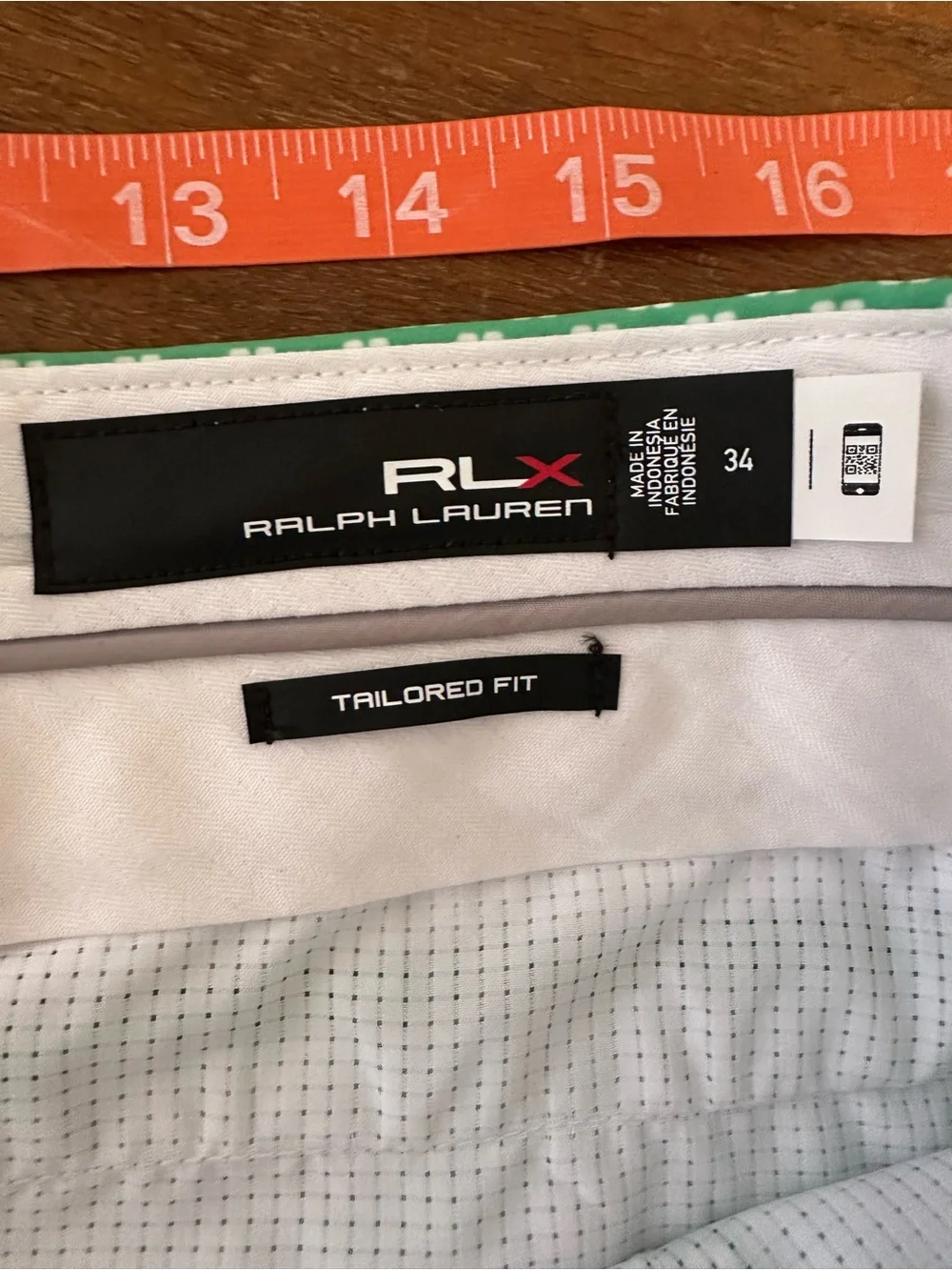 Ralph Lauren RLX Men's Green Micro-Pattern Tailores fit Golf Shorts 34‎ NWT